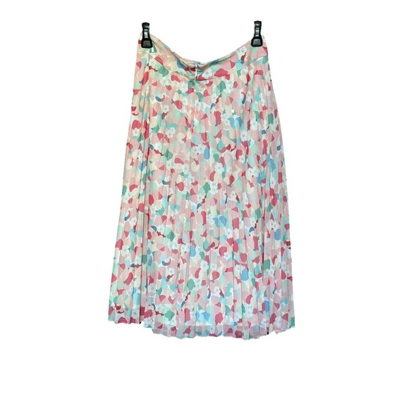 Sezane Size 38 6 Pleated Dino Midi Skirt in Ines Powder Flower - Picture 4 of 11